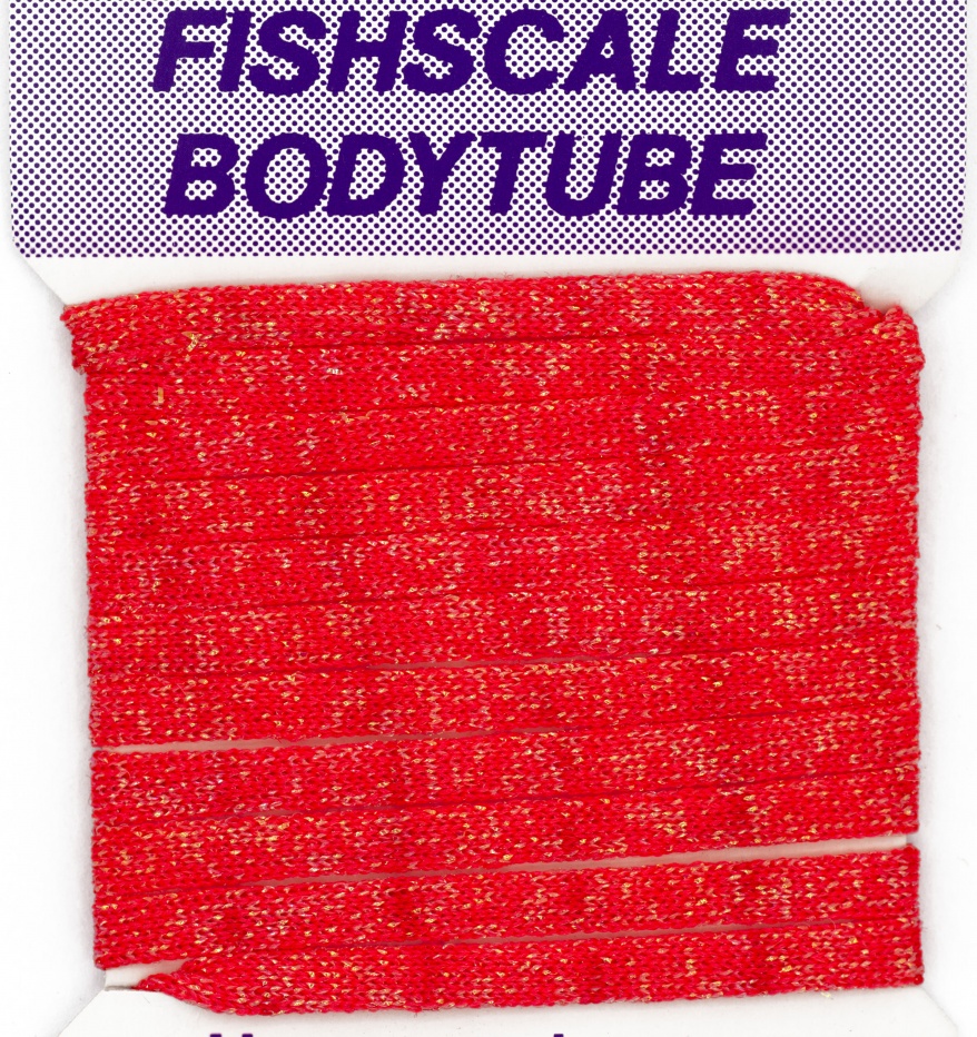 Lureflash Fishscale Body Tube Large Fluorescent Pink Fly Tying Materials